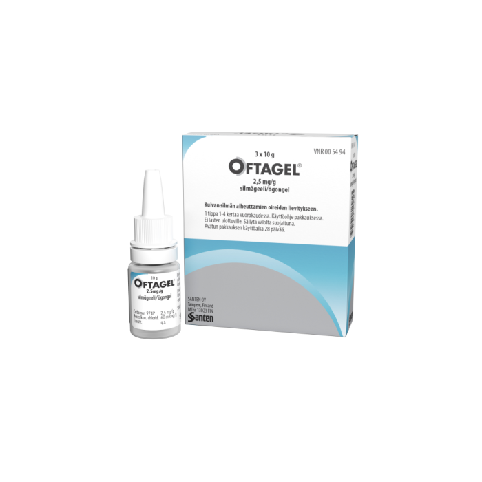 OFTAGEL 2,5 mg/g silmägeeli 3x10 g