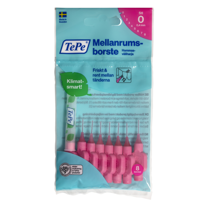 TePe hammasväliharja Original 0,4 mm pinkki 8 kpl bild 1