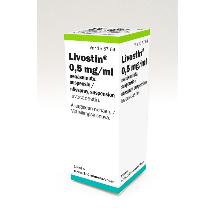 LIVOSTIN nenäsumute, suspensio 0,5 mg/ml 15 ml