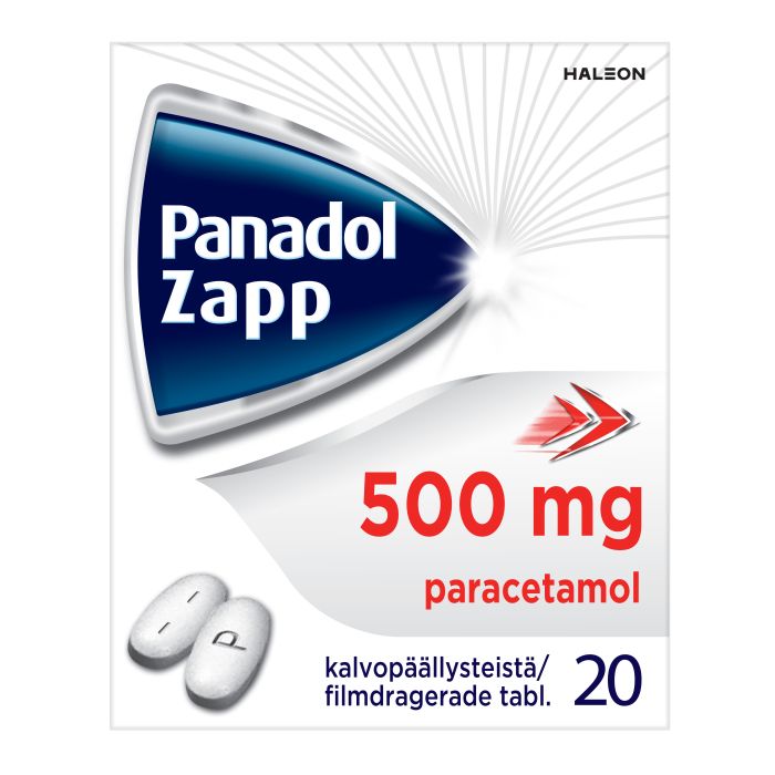 PANADOL ZAPP tabletti, kalvopäällysteinen 500 mg 20 fol bild 1