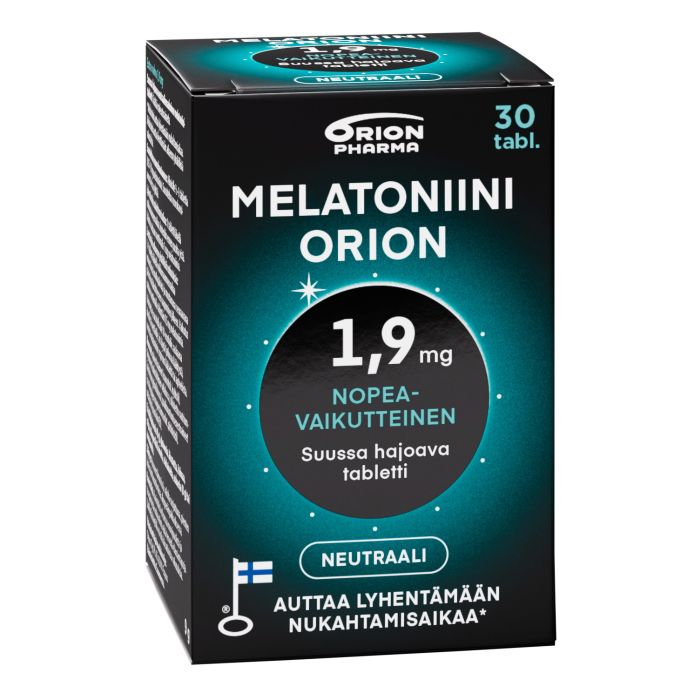 MELATONIINI ORION 1,9 MG SUUSSA HAJOAVA 30 TABL bild 4