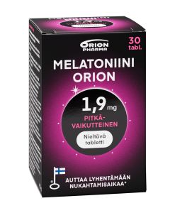 MELATONIINI ORION 1,9 MG PITKÄVAIK. 30 TABL