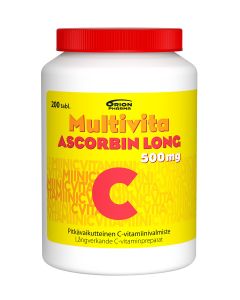 MULTIVITA ASCORBIN LONG 500 MG 200 TABL