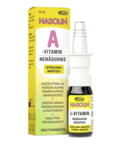 Nasolin A-vitamin Sitruuna-Mentoli nenäsumute 10 ml