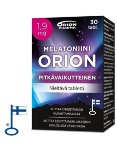 Melatoniini Orion 1,9 mg pitkävaikutteinen 30 tabl