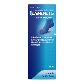 LAMISIL 1 % sumute iholle, liuos 15 ml