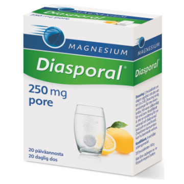 Diasporal magnesium 250 Aktiv poretabletti 20 kpl