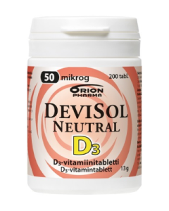 Devisol Neutral 50 mikrog nieltävä 200 tabl