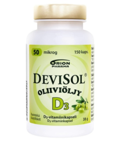 Devisol Oliiviöljy 50 mikrog 150 kaps