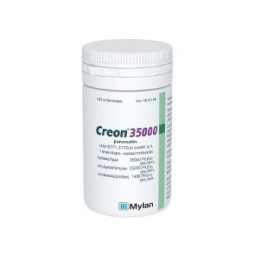 CREON 35 000 enterokaps, kova 100 kpl