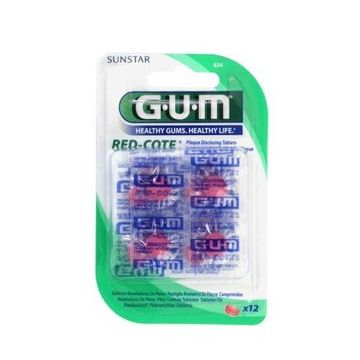 GUM 824MA RED COTE VÄRITABLETTI 12 KPL 