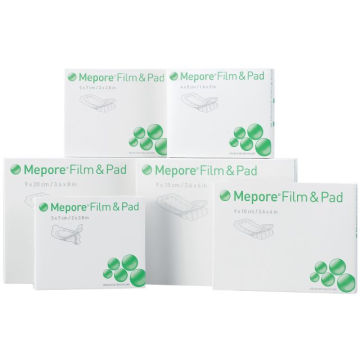 Mepore film & pad 4x5cm 5 kpl