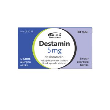 DESTAMIN 5 mg tabl, kalvopääll 30 fol