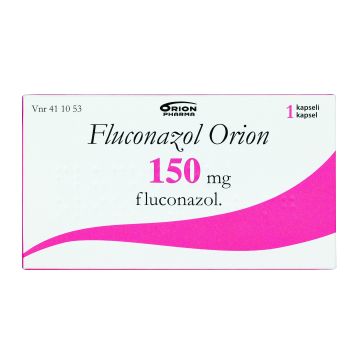 FLUCONAZOL ORION 150 mg kaps, kova 1 fol