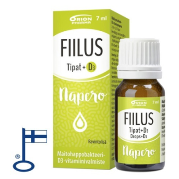 FIILUS Napero +D3 tipat (n. 30 annosta) 7 ML