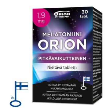 Melatoniini Orion 1,9 mg pitkävaikutteinen 30 tabl