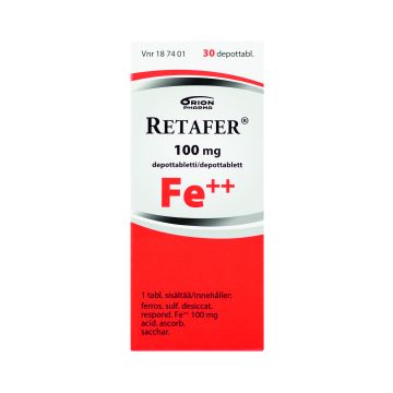 RETAFER 100 mg depottabl 30 fol