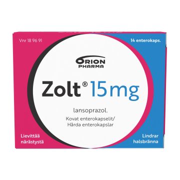 ZOLT 15 mg enterokaps, kova 14 fol