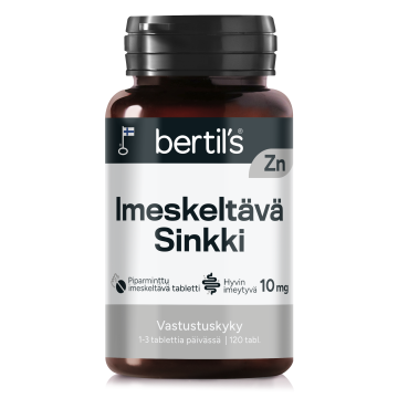bertils Imeskeltävä Sinkki 120 tabl