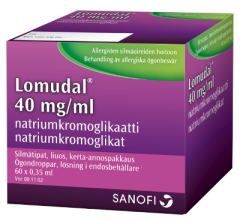 LOMUDAL 40 mg/ml silmätipat, liuos, kerta-annospakkaus 60x0,35 ml