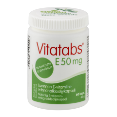 Vitatabs E 50 mg 60 kaps