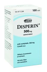DISPERIN 500 mg tabl 100 kpl