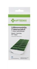 APTEEKKI LÄÄKEANNOSTELIJA 2 LOKEROA/PÄIVÄ 1 VIIKON LÄÄKITYKSELLE X1 KPL