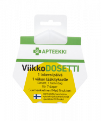 Apteekki Viikkodosetti 1 lokero/päivä 1 kpl