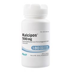 KALCIPOS 500 mg tabl, kalvopääll 180 kpl