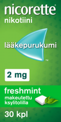 NICORETTE FRESHMINT 2 mg lääkepurukumi 30 fol