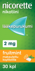 NICORETTE FRUITMINT 2 mg lääkepurukumi 30 fol