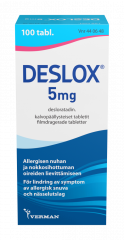 DESLOX 5 mg tabl, kalvopääll 100 fol