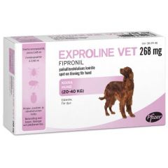 EXPROLINE VET 268 mg paikallisvaleluliuos 3x2,68 ml