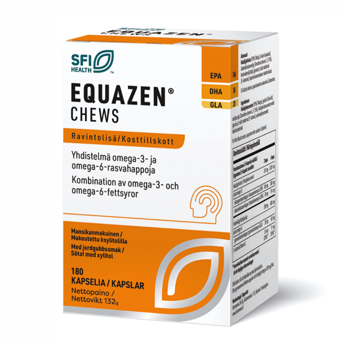 1000019842_Equazen_chews_mansikka_rasvahappovalmiste_180_kpl_pakkauskuva_Pakkauskuva23978_png